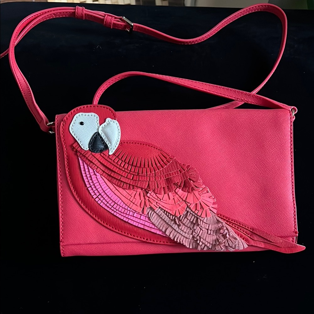 Kate Spade Pink Parrot Crossbody Bag